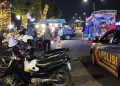 Polsek Ratu Samban Monitoring Penertiban Pedagang Zona Merah di Belungguk Point