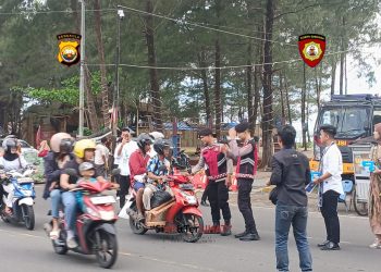 Giat Safari Ramadhan Dit Samapta Polda Bengkulu adakan giat patroli menjelang buka puasa di pasar Ramadhan