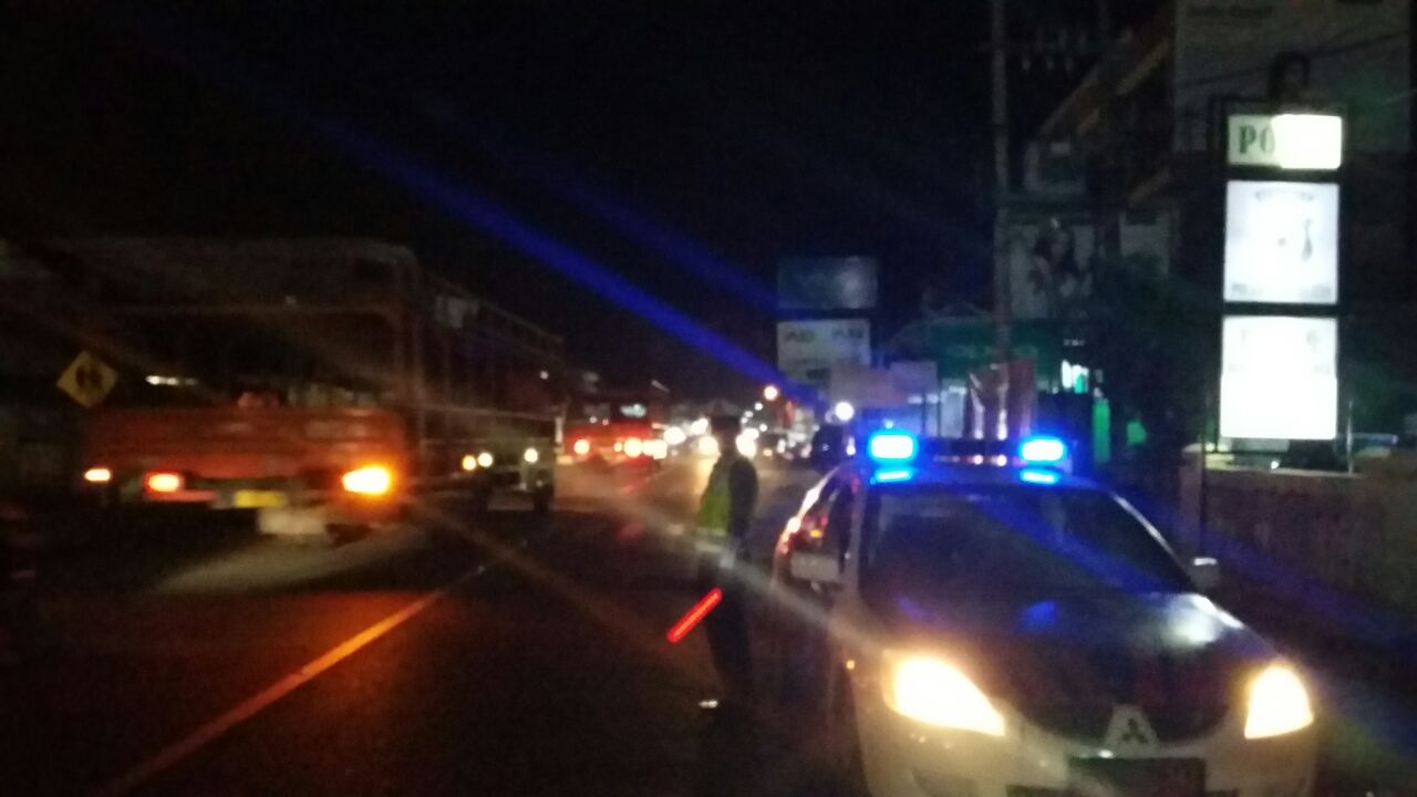 Cegah kejahatan, Polres Kaur Laksanakan Blue light di Kota Bintuhan
