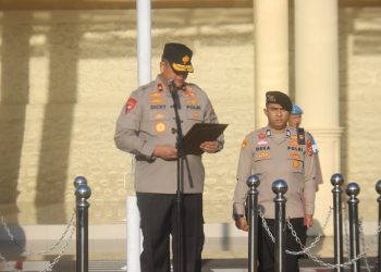 Wakapolda Bengkulu Pimpin Apel Pagi Gabungan di Mapolda