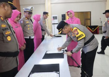 Penandatanganan Pakta Integritas Polresta Bengkulu, Wujud Komitmen Bersama Menjaga Integritas dan Marwah Institusi