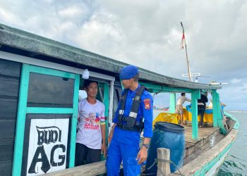 Ditpolairud Polda Bengkulu Patroli Perairan Teluk Sepang, Jaga Kamtibmas dan Himbau Nelayan Waspada Cuaca