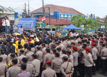 Jaga Kamtibmas, Polda Bengkulu Kawal Penyampaian Aspirasi Massa Aksi