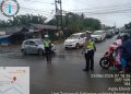 Satlantas Polresta Bengkulu Laksanakan Pengaturan Arus Lalu Lintas di Simpang Korpri