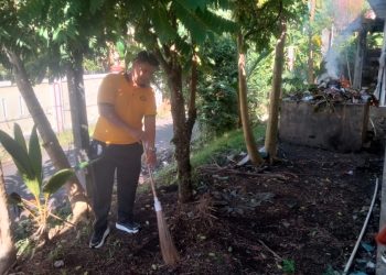 Polsek Muara Bangkahulu Laksanakan Manajemen Kebersihan Mako (ASRI) untuk Tingkatkan Kenyamanan Pelayanan