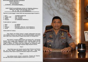 Sat Brimobda Bengkulu Jalin Kerja Sama dengan SPBU KM 8 untuk Mendukung Ketersediaan BBM Operasional