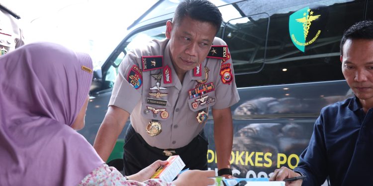 Polda Bengkulu Gelar Bakti Kesehatan, Psikologi Keliling dan SKCK Keliling di Ngopi.id Suka Ramai