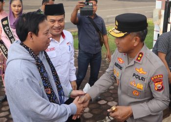 Kapolda Bengkulu Menyambut Kedatangan Ketua DPD RI dalam Rangka Kunjungan Kerja di Bengkulu
