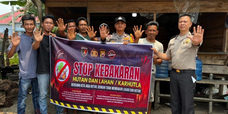 Cegah Karhutla Sejak Dini, Polres Mukomuko dan Polsek Jajaran Intensifkan Patroli serta Imbauan