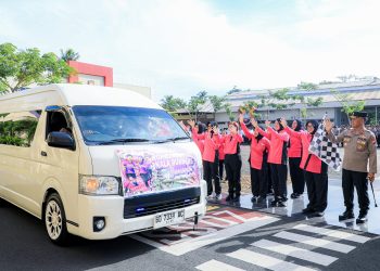 Kapolda Bengkulu Pimpin Apel Kesiapan dan Lepas Peserta Kemala Run 2026