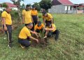 Dukung Quick Wins Kapolri, Polres Mukomuko Gelar Green Policing di Lapangan MTQ Pemda Mukomuko