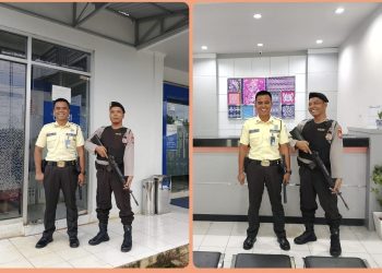 Sat Samapta Polres Bengkulu Utara Laksanakan Pengamanan Objek Vital Perbankan, Situasi Aman dan Kondusif