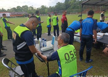 Biddokes Polda Bengkulu Laksanakan Giat Keslap Saat Pelaksanaan Kesjas Berkala