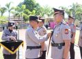 Kapolres Mukomuko Gelar Upacara Serah Terima Jabatan Kasat Reskrim, Kasi Propam, Kapolsek Ipuh dan Kapolsek V Koto