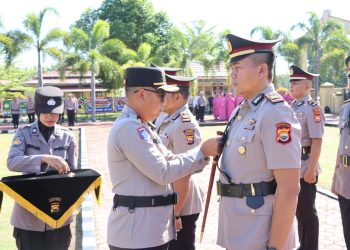 Kapolres Mukomuko Gelar Upacara Serah Terima Jabatan Kasat Reskrim, Kasi Propam, Kapolsek Ipuh dan Kapolsek V Koto