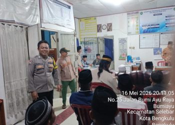 Bhabinkamtibmas Kelurahan Bumiayu Hadiri Musyawarah Pemilihan Penghulu Adat dan Penghulu Syara’