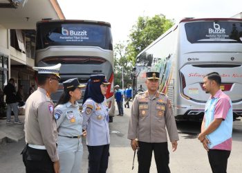 Kapolda Bengkulu Pastikan Keselamatan Mudik Lebaran dengan Rampcheck Angkutan Lebaran Tahun 2026