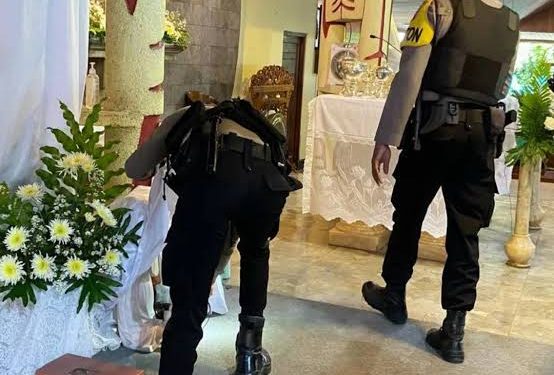 Berikan Kenyamanan, Polda Bengkulu Kerahkan Personil Amankan Ibadah Peringatan Wafat Isa Al Masih