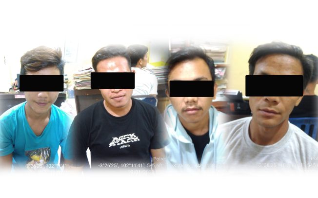Keroyok Mahasiswa, 4 Pemuda Ditangkap Polisi