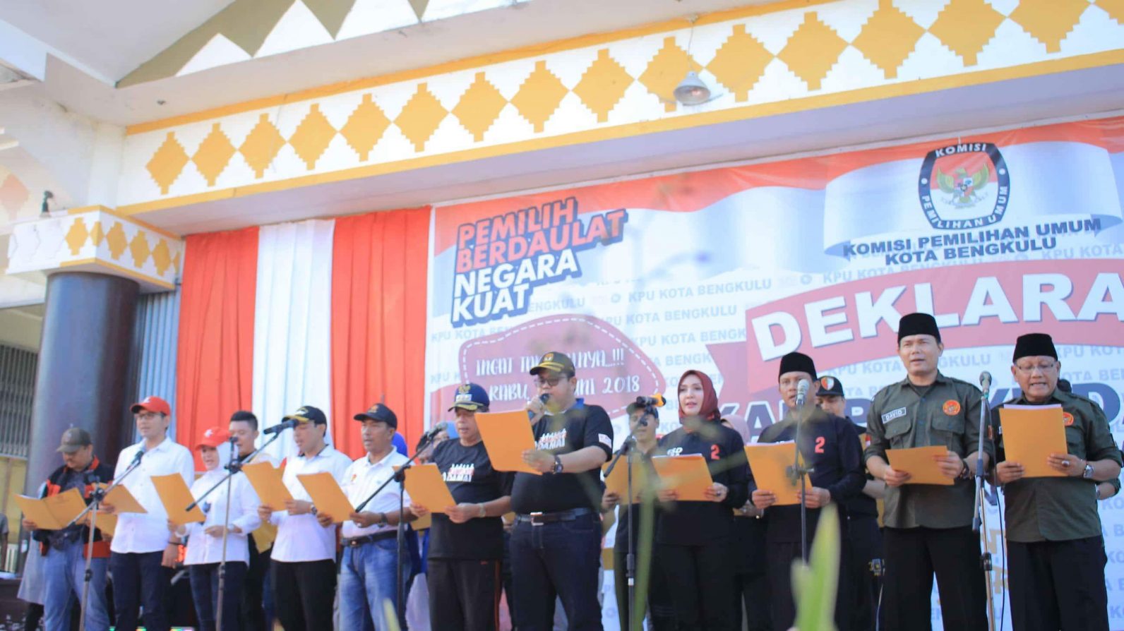 Deklarasi Pilkada Damai, Anti Hoak dan Money Politik Kota Bengkulu