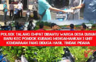 Polsek Talang Empat Temukan Tiga Motor Curian di Pondok Kubang