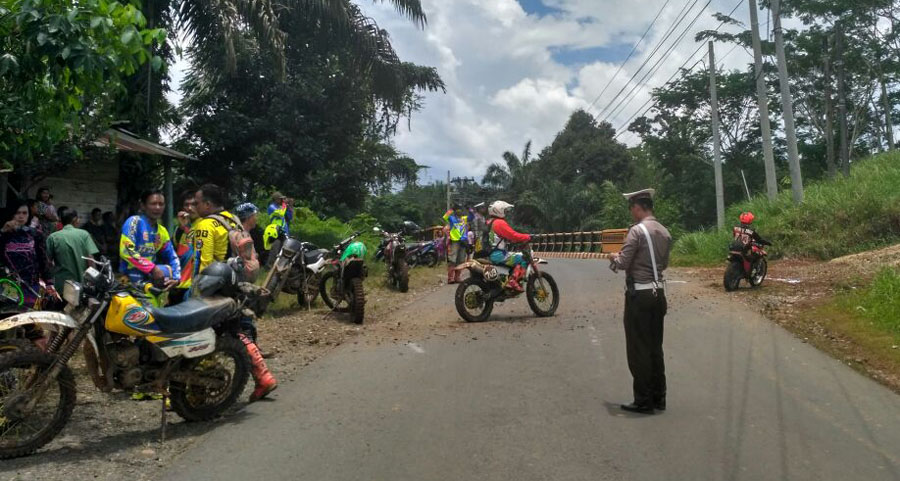 Tur Lalin,Polres Seluma Amankan Kegiatan Trasher di Kabupaten Seluma